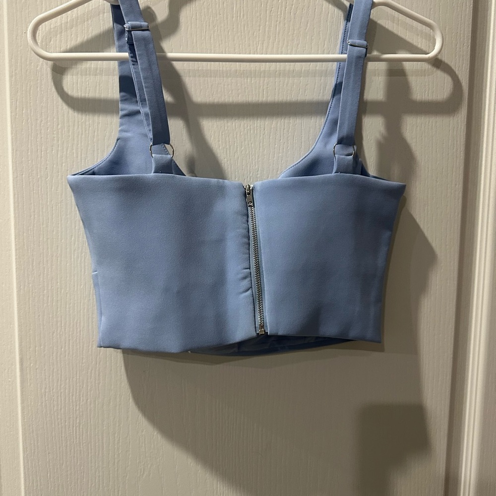 Showpo Blue Crop Top